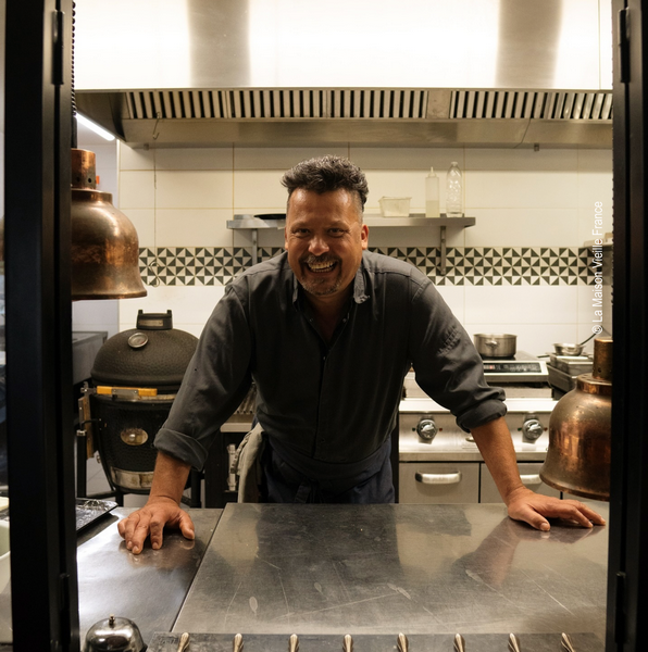 Jean-Christophe Labylle dans sa cuisine