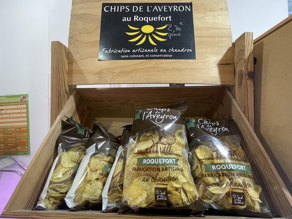 Chips artisanales de l'Aveyron au Roquefort