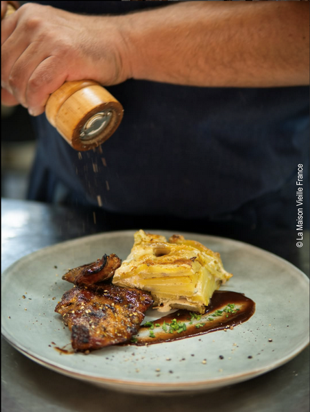 Assiette préparée par La Maison Vieille France