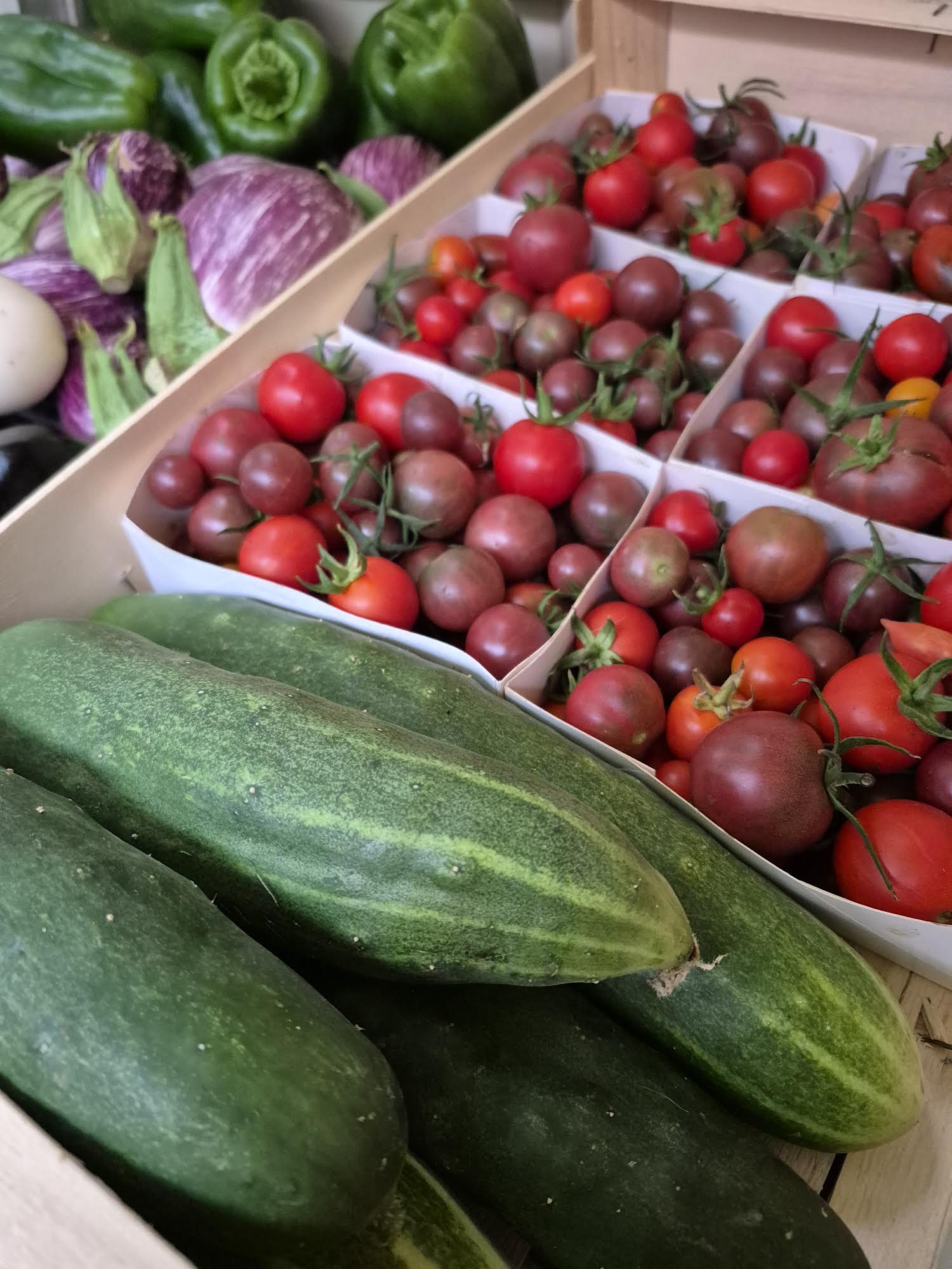 Légumes frais du marché des producteurs
