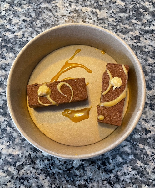 Dessert au chocolat et caramel des Filles du Pic