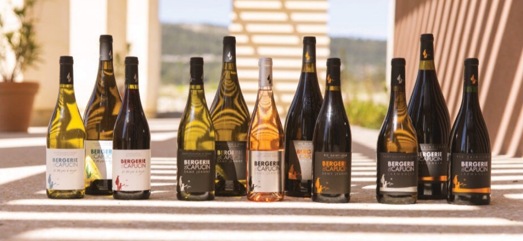 La gamme des cuvées de la Bergerie du Capucin
