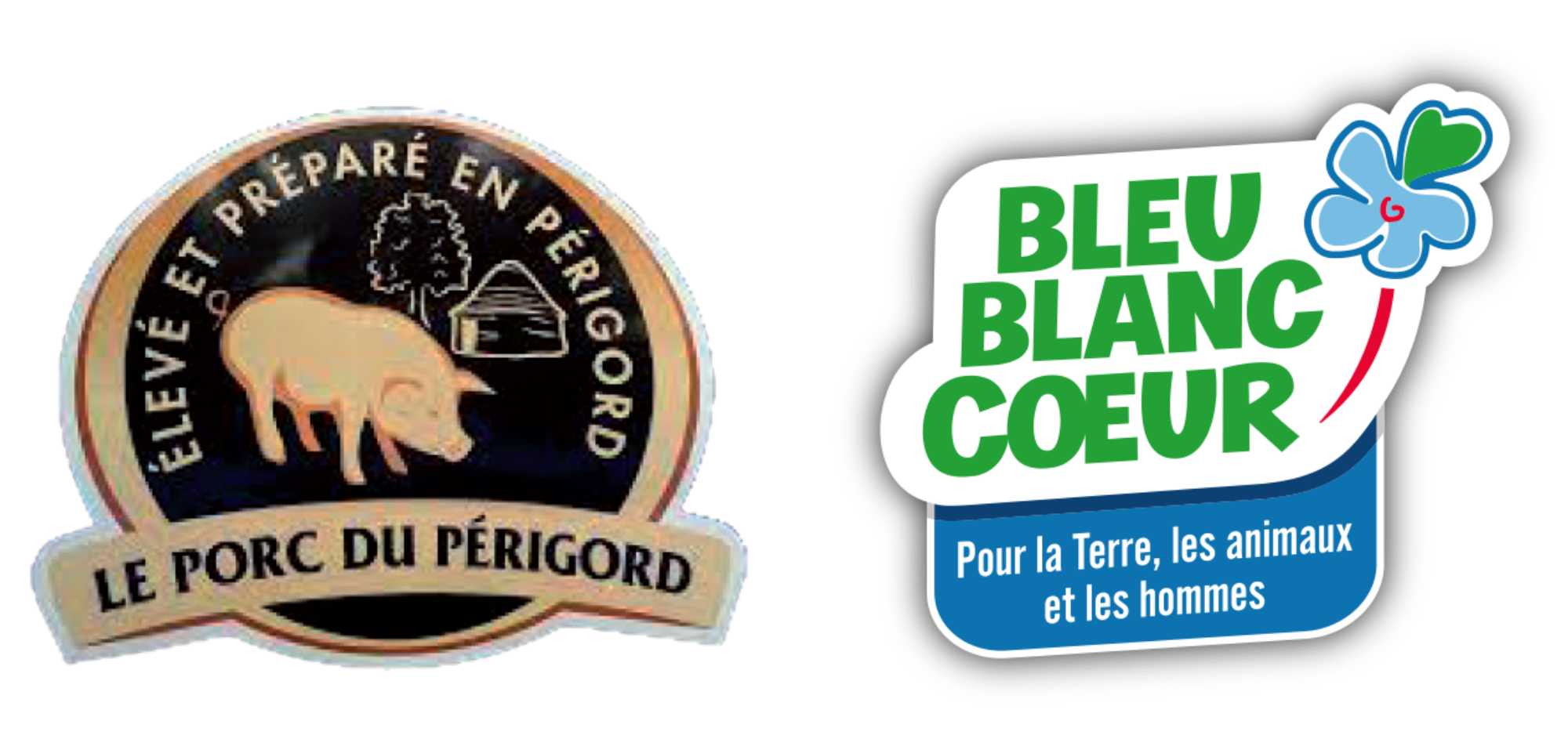 Labels Porc du Périgord et Bleu-Blanc-Cœur